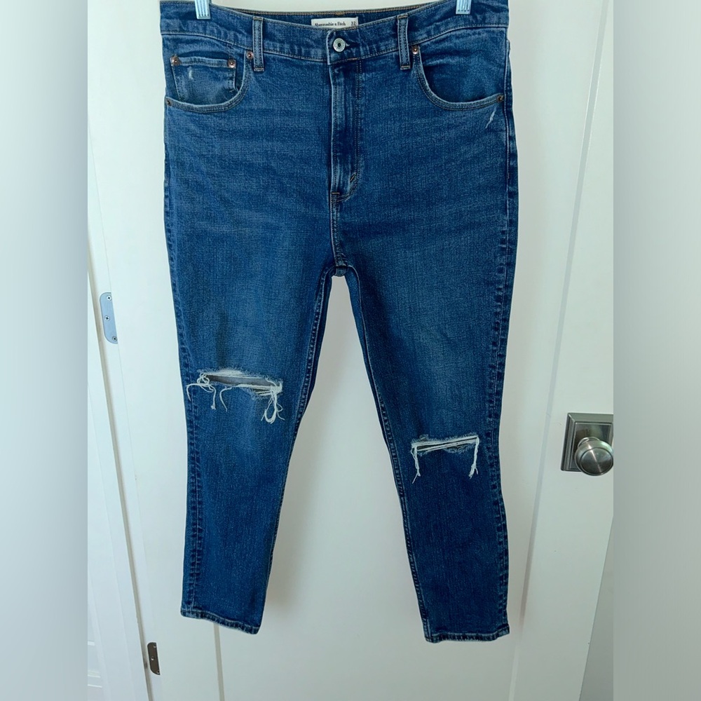 Abercrombie & Fitch the skinny high rise jeans sz 32/14 NWOT